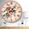 Designart Summer Colorful Flowers Traditional Wall Clock